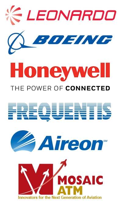 Gold Leonardo Silver Boeing Honeywell Bronze Frequentis Supporter Aerion Mosaic ATM