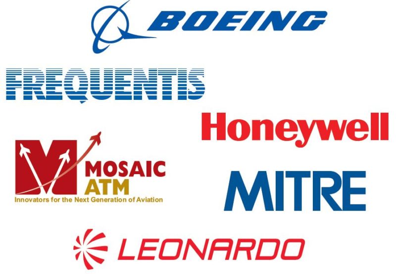 Boeing, Frequentis, Honeywell, Mosaic ATM, MITRE, Leonardo